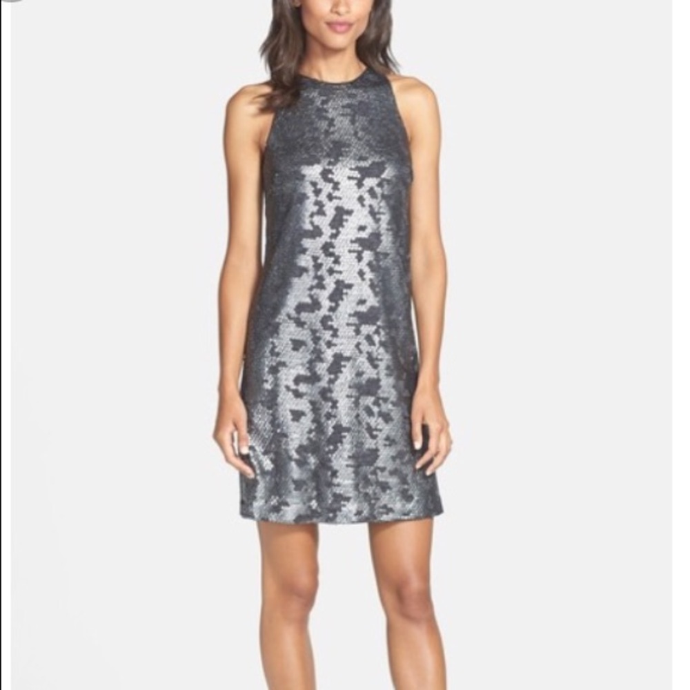 Laundry by Shelli Segal sequin racerback dress.